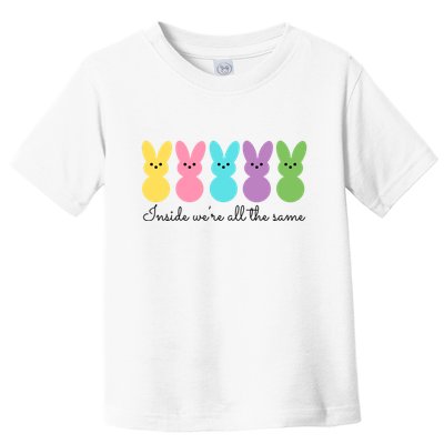 Inside We Are All The Same Easter Bunny Toddler T-Shirt