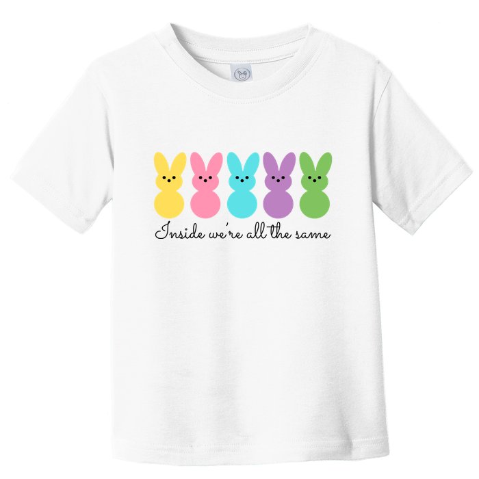 Inside We Are All The Same Easter Bunny Toddler T-Shirt