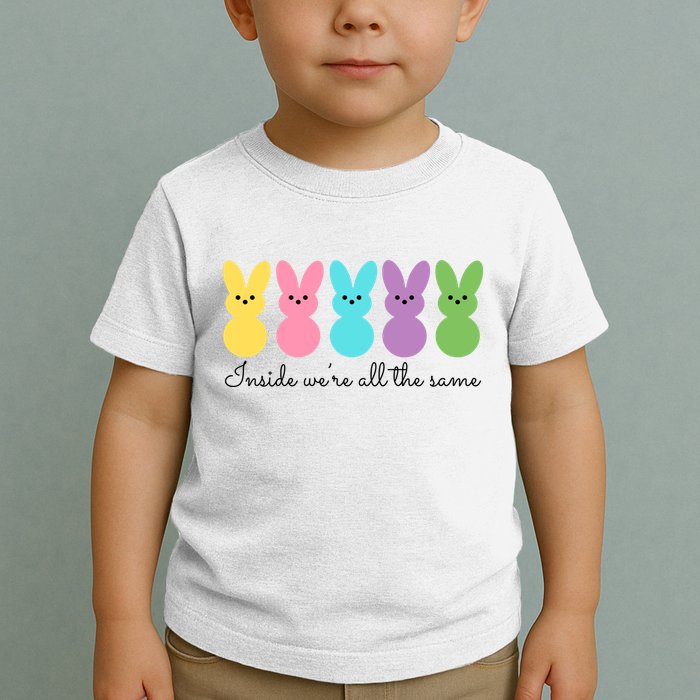 Inside We Are All The Same Easter Bunny Toddler T-Shirt