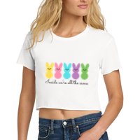 Inside We Are All The Same Easter Bunny Crop Top