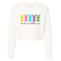 Inside We Are All The Same Easter Bunny Cropped Pullover Crew