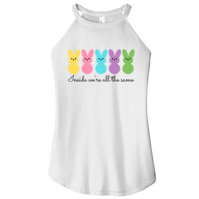 Inside We Are All The Same Easter Bunny Women's Perfect Tri Rocker Tank