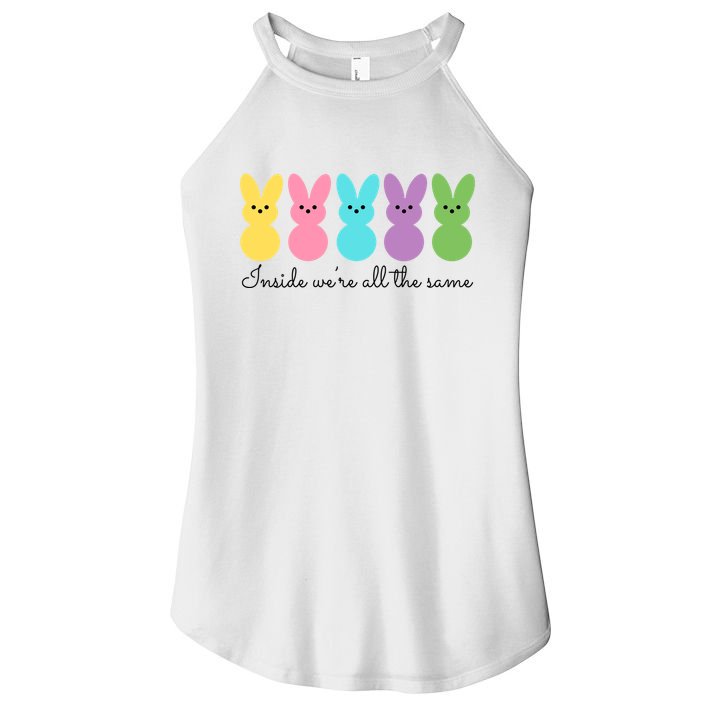Inside We Are All The Same Easter Bunny Women's Perfect Tri Rocker Tank