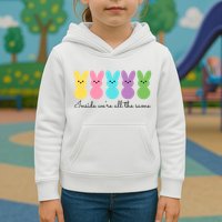 Inside We Are All The Same Easter Bunny Kids Hoodie