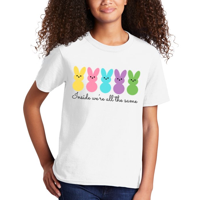 Inside We Are All The Same Easter Bunny Kids T-Shirt