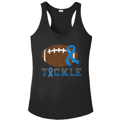 I Wear A Blue For Diabetes Awareness Ribbon Glucose Insulin Ladies PosiCharge Competitor Racerback Tank