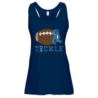 I Wear A Blue For Diabetes Awareness Ribbon Glucose Insulin Ladies Essential Flowy Tank