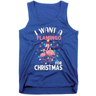 I Want A Flamingo For Christmas Gift Tank Top