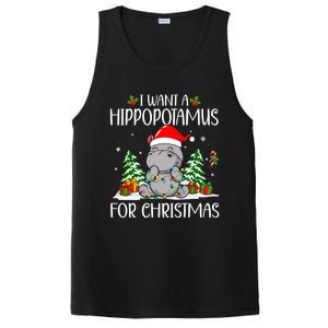 I Want A Hippopotamus For Christmas Xmas Hippo Cute Gift PosiCharge Competitor Tank