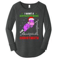 I Want A Hippopotenuse For Christmath Women's Perfect Tri Tunic Long Sleeve Shirt