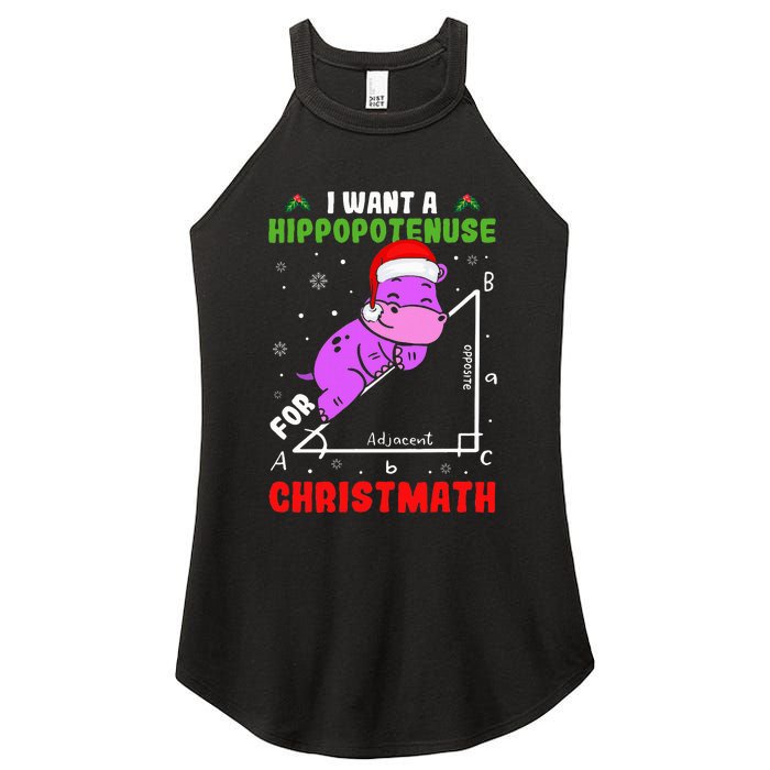 I Want A Hippopotenuse For Christmath Women's Perfect Tri Rocker Tank