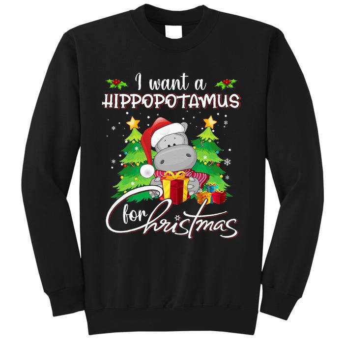 I Want A Hippopotamus For Christmas Xmas Hippo Sweatshirt