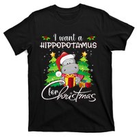 I Want A Hippopotamus For Christmas Xmas Hippo T-Shirt