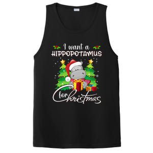 I Want A Hippopotamus For Christmas Xmas Hippo PosiCharge Competitor Tank