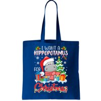 I Want A Hippopotamus For Christmas Xmas Hippo For Gift Tote Bag