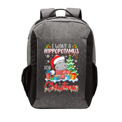 I Want A Hippopotamus For Christmas Xmas Hippo For Gift Vector Backpack