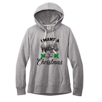 I Want A Hippopotamus For Christmas TShirt Women's Fleece Hoodie