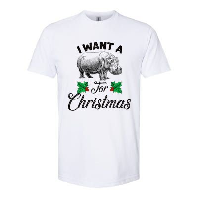 I Want A Hippopotamus For Christmas TShirt Softstyle CVC T-Shirt