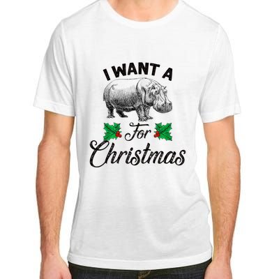 I Want A Hippopotamus For Christmas TShirt Adult ChromaSoft Performance T-Shirt