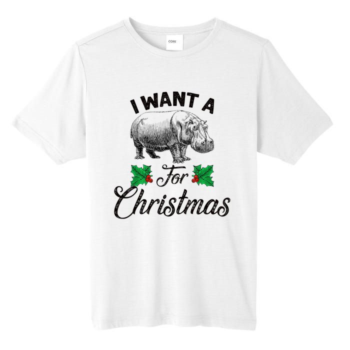 I Want A Hippopotamus For Christmas TShirt Tall Fusion ChromaSoft Performance T-Shirt