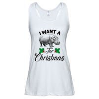 I Want A Hippopotamus For Christmas TShirt Ladies Essential Flowy Tank