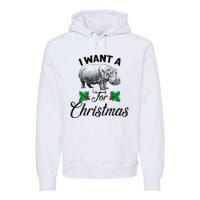 I Want A Hippopotamus For Christmas TShirt Premium Hoodie