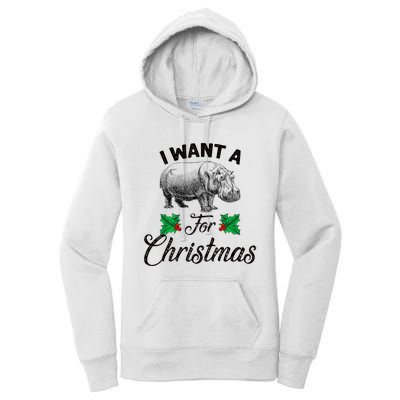 I Want A Hippopotamus For Christmas TShirt Women's Pullover Hoodie