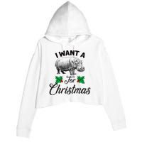 I Want A Hippopotamus For Christmas TShirt Crop Fleece Hoodie