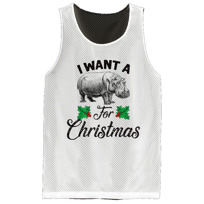 I Want A Hippopotamus For Christmas TShirt Mesh Reversible Basketball Jersey Tank