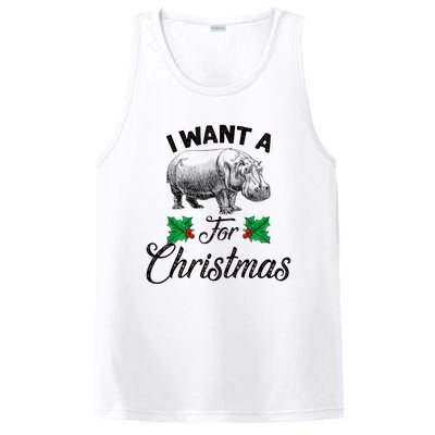 I Want A Hippopotamus For Christmas TShirt PosiCharge Competitor Tank