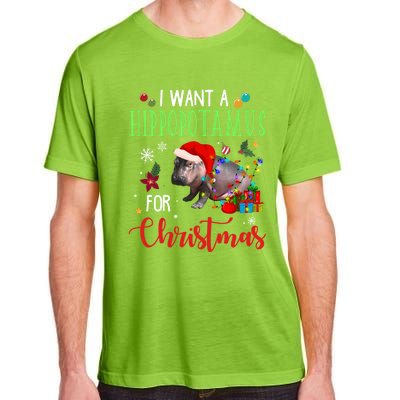 I Want A Hippopotamus For Christmas Hippo Fiona Cool Gift Adult ChromaSoft Performance T-Shirt