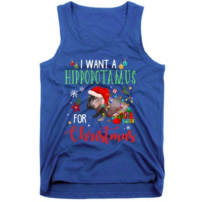 I Want A Hippopotamus For Christmas Hippo Fiona Cool Gift Tank Top