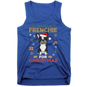 I Want A French Bulldog For Christmas Cute Dog Lover Pajama Gift Tank Top