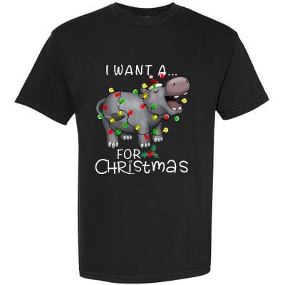 I Want A Hippopotamus For Christmas Garment-Dyed Heavyweight T-Shirt