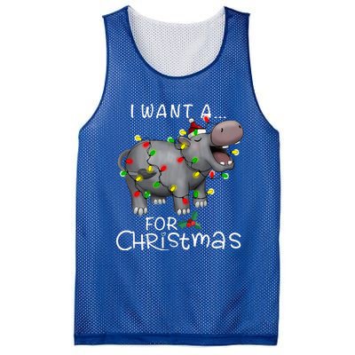 I Want A Hippopotamus For Christmas Mesh Reversible Basketball Jersey Tank