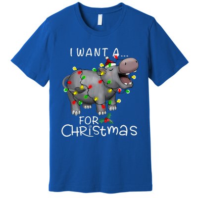 I Want A Hippopotamus For Christmas Premium T-Shirt