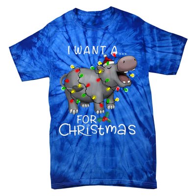 I Want A Hippopotamus For Christmas Tie-Dye T-Shirt