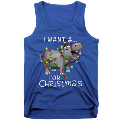 I Want A Hippopotamus For Christmas Tank Top