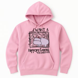 I Want A Hippopotamus For Christmas Hippo Gift Hoodie