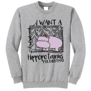 I Want A Hippopotamus For Christmas Hippo Gift Sweatshirt