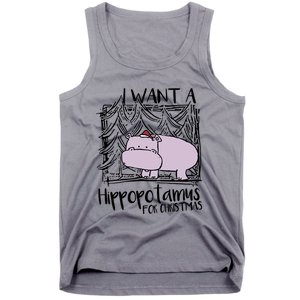 I Want A Hippopotamus For Christmas Hippo Gift Tank Top