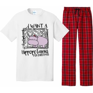 I Want A Hippopotamus For Christmas Hippo Gift Pajama Set