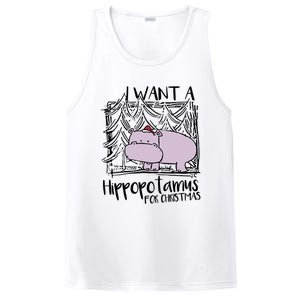 I Want A Hippopotamus For Christmas Hippo Gift PosiCharge Competitor Tank