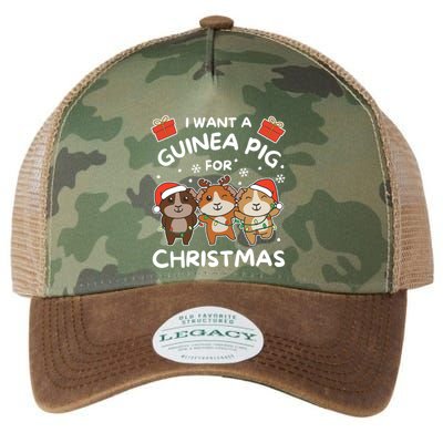I Want A Guinea Pig For Christmas Cute Animals Meaningful Gift Legacy Tie Dye Trucker Hat
