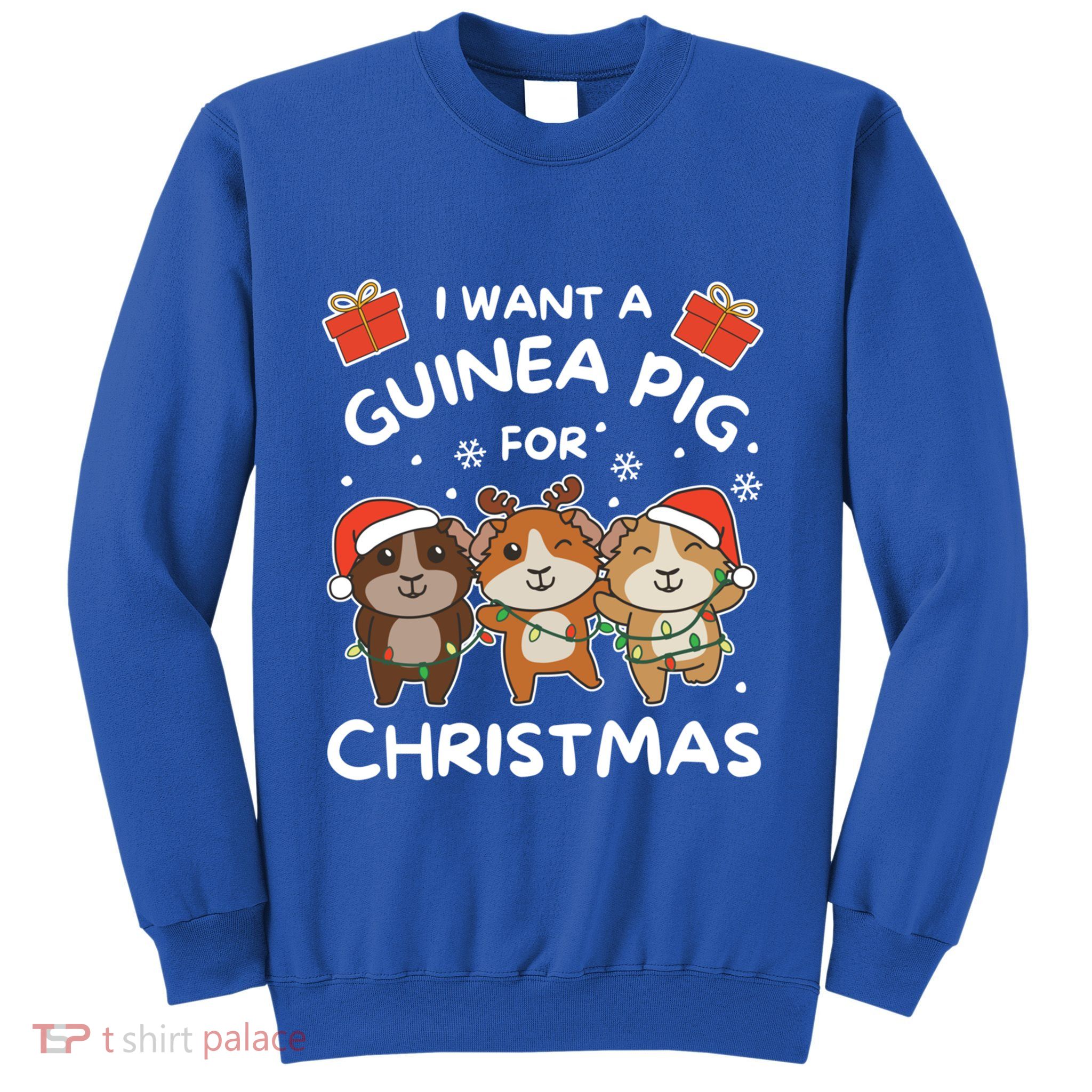 I Want A Guinea Pig For Christmas Cute Animals Meaningful Gift Sweatshirt
