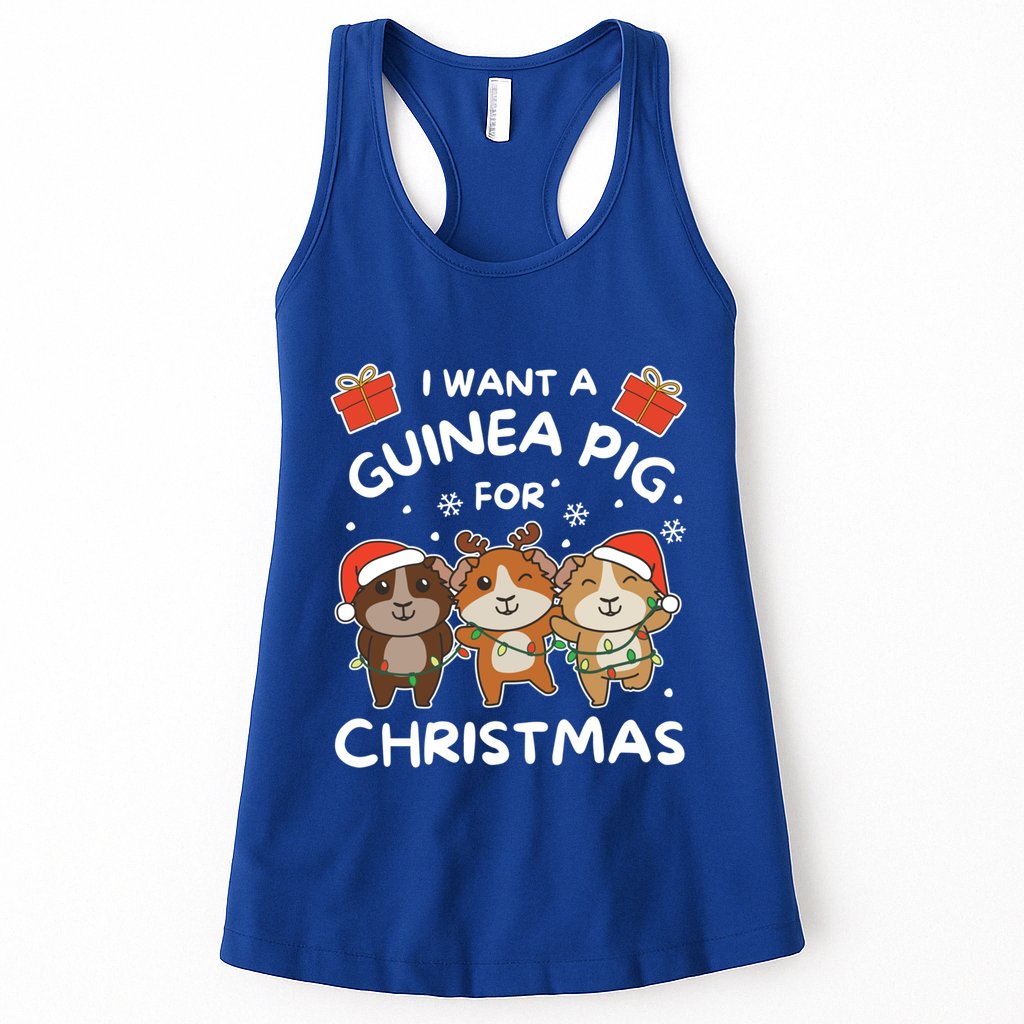 I Want A Guinea Pig For Christmas Cute Animals Meaningful Gift Womens Tank Top