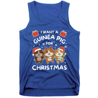 I Want A Guinea Pig For Christmas Cute Animals Meaningful Gift Tank Top