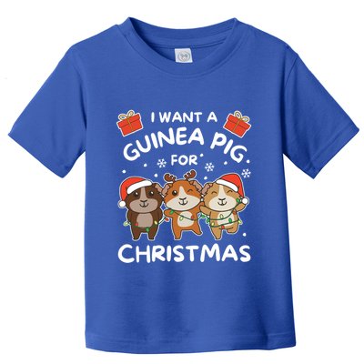I Want A Guinea Pig For Christmas Cute Animals Meaningful Gift Toddler T-Shirt