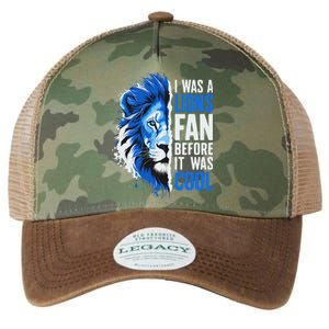 I Was A Lions Fan Before It Was Cool Lions Fan Legacy Tie Dye Trucker Hat