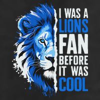 I Was A Lions Fan Before It Was Cool Lions Fan Adult Drive Performance Visor